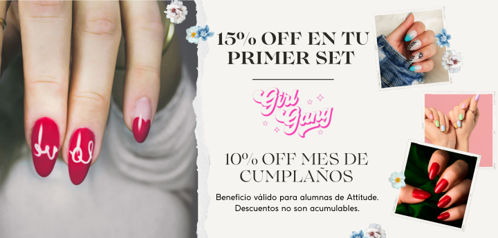 💅15% OFF EN TU SET DE UÑAS POSTIZAS BY GIRLGANG